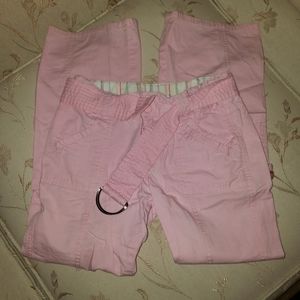 Pink cargo pants
